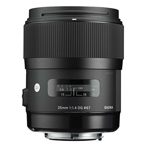 Sigma 340101 Lentille 35mm F1.4 DG HSM pour Canon (Noir) - Fixe - Version Internationale (Sans Garantie)