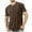 Brown, variant on Wyobmus Men's T-Shirts Casual Basic Crew Neck T-Shirts Short Sleeve Workout Sport Tees With Pocket Blouses Shirts Olive Green