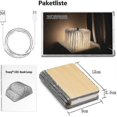 thumbnail image 2 of Wooden Folding Book Lamp, Magnetic Led Book Lamps, Decorative Lights/night Light, Usb Rechargeable Desk Lamp, Ideal Gift For Women/parents/kids (white, 2 of 4
