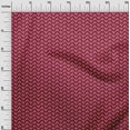 thumbnail image 2 of oneOone Polyester Lycra Carmine Red Fabric Chevron Bandhani Diy Clothing Quilting Fabric Print Fabric By Yard 56 Inch Wide, 2 of 4