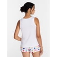 thumbnail image 4 of Joyspun Women's Tank Top and Shorts Pajama Set, 2-Piece, Sizes XS-3X, 4 of 6