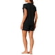 thumbnail image 3 of Conjuntos de pijama para mujeres INSPIRE CHIC de mangas cortas con pantalones cortos y bolsillos, suaves, con volantes, conjuntos de lounge 2XL en negro, 3 of 6