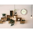 thumbnail image 7 of Infinity Instruments Retro Round Rose Blush Metal 9.5-inch Analog Wall Clock, 7 of 7