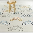thumbnail image 5 of Balta Mod-Tod Look Mom No Hands Kids Bicycle Area Rug 5'3" x 7' - Multicolor, 5 of 5