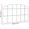 thumbnail image 4 of vidaXL Wall Mirror Black 100x60 cm Arch Iron, 4 of 4