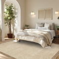 thumbnail image 3 of Garvee 5'x7' Modern Border Area Rug Solid Neutral Rug, Washable Non Slip Soft Accent Carpet for Living Room Bedroom Home Decor, Camel, 3 of 8
