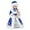 Snow Maiden 16.5" Blue, variant on STP Goods Snow Maiden Animated Musical Christmas Figurine 16.5" (42 cm) Snegurochka Holiday Figurine Xmas Standing Decoration Xmas Figure Doll Decoration Christmas Décor Holiday Décor, Blue White