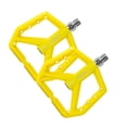thumbnail image 4 of Pedales de bicicleta, pedal de nailon para ciclismo, rodamientos sellados de repuesto ultraligeros, pedales de bicicleta con pedal plano para biciclet Amarillo, 4 of 8