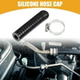 thumbnail image 2 of Unique Bargains 1 Set 10mm 0.39" ID Silicone Hose Cap W/ Clamp Intake Vacuum Hose End Plug for Car Silicone Black, 2 of 6