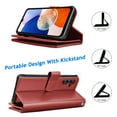 thumbnail image 4 of Takfox Galaxy A14 5G Case,for Samsung Galaxy A14 Wallet Phone Case,Takfox PU Leather Magnetic Detachable Card Holders Shockproof Kickstand Protective [Flip Folio Cover] for Samsung Galaxy A14 -Wine, 4 of 6