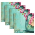 thumbnail image 5 of BZSMCE Satin Native Fab Cotton Dinner Napkin Colorful Blossom Reusable, 5 of 8