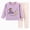 outfits001-Purple, variant on NOLDARES Toddler Boys Fall Winter Set Long Sleeve Cute Print Graphic Crewneck Sweatshirt Elastic Waist Joggers 2 Piece Warm Outfits Clothes Size:4-5 Y,Sky Blue