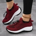 thumbnail image 2 of Orthopedic Sneakers for Women Breathable Lace Up Walking Shoes Slip On Trainers Casual Ladies Platform Athletic Running Shoes Blue Size 9.5, 2 of 7
