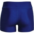 thumbnail image 6 of Under Armour Womens HeatGear Mid Rise Shorty Royal Blue 400/White Large, 6 of 6