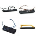 thumbnail image 4 of MODFANS Reading Glasses +0.50-4 Pairs Fashion Readers Narrow Frame Spring Hinge for Men Women, 4 of 5