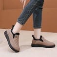 thumbnail image 2 of Fuzzy Winter Ankle Boots for Women Quilted Waterptoof Slip on Non Slip Snow Booties Comfy Loafers Walking Shoes, 2 of 7