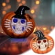 thumbnail image 1 of Adorno de Calavera de Resina para Halloween | Decoración de Calavera de Fantasma de Calabaza para Habitación Navideña con Luces Led | Linterna de Calabaza Esqueleto, 1 of 7