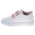 thumbnail image 3 of Laura Ashley Hook And Loop Casual Sneakers. (Toddler Little Kids)White Pink, Size: 12, 3 of 6