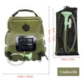 thumbnail image 3 of Fiudx Bolsa de Ducha para Exteriores, Ducha Solar de 20 L, Solución Portátil para Baño de Camping, Diseño Compacto y Ligero, Ideal para Senderismo, Aventuras En La Playa y Viajes., 3 of 6
