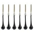 thumbnail image 2 of Lssam Glass Teardrop Ornaments - Set of 6 Black Crystal Icicle Pendants for Hanging on Christmas Tree, Chandelier and Home Holiday Winter Decor, 2 of 6