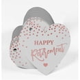 thumbnail image 3 of Inkdotpot Pack Of 50 Happy Retirement Favor Paper Tags Craft Real Rose Gold Foil Hang Tags, 3 of 6