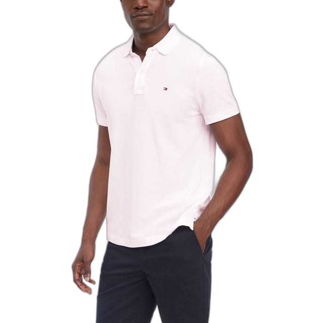 Polo Tommy Hilfiger Regular Fit Dri Fit para hombre, color rosa