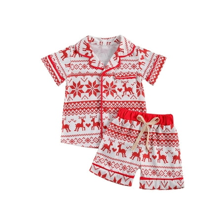 

Fiomva Kids Cartoon Print Pajamas Sets