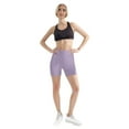 thumbnail image 4 of Roncen Women's High-Waisted Yoga Shorts - Tummy Control Workout Shorts with Pockets - Solid Color Stretchy Gym & Running Bottoms, 4 of 8