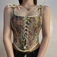 thumbnail image 1 of LSLJS Bustier Vintage à Lacets Style Renaissance pour Femme Corset Cosplay Costume Corsage Paysan Réversible, 1 of 9