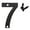 H-837, variant on Under 10,Hanging Ornaments,3.5-Inch Floating Address House Number, Modern Black Metal Letters for Garden, Garage, Mailbox Decor, Visual Sign Nail Kit, | Metal, G-837 MIANHT