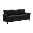 thumbnail image 1 of Mainstays Auden 3 Seat Classic Modern Sofa, Black My Lux Decor Round, 1 of 7