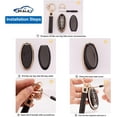 thumbnail image 4 of Car Key Fob Cover Fit for Niss-an Altima Rogue Sentra Pathfinder Armada Maxima Murano 5 Buttons Soft TPU Smart Key Case White Key Protector with Bling Leather Keychain,1,Black, 4 of 6