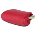 thumbnail image 4 of Monedero Dopp con triple marco, piel granulada roja, 4 of 4