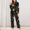 thumbnail image 2 of Sikiie Bees Women's Long-Sleeve Shirt and Full-Length Bottom Pajama Set (s-xxl)-Small, 2 of 7