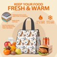 thumbnail image 5 of Golden Retriever Insulated Lunch Bag for Women & Adults,Large Portable Soft Cooler Lunch Bag,Thermal Food Storage Tote with Pearl Cotton,8.66L,8.75x5.75x9.5 Inch, 5 of 6