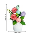 thumbnail image 3 of Moocorvic Easter Eggs Table Tree Decor, Tabletop Artificial Plants in Pots, for Holiday, Wedding Party Home Decor, 3 of 9
