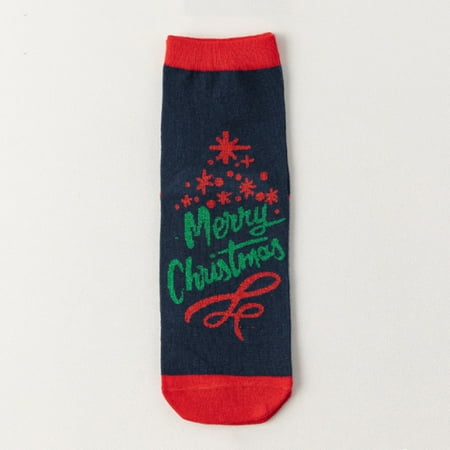 

5 pair Womens Christmas Stockings To Keep Warm Sock Lightweight Cotton Socks Color Random