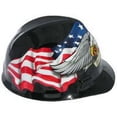 thumbnail image 2 of MSA 10079479 V-Gard Slotted Hard Hat, Americaln Eagle,, Capacity, Volume, Polyethylene, Standard, black/Red/White/Blue, 2 of 2