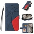 thumbnail image 1 of SaniMore for Google Pixel 7A Case with Folding Kickstand, Shock Resistant Magnetic Wallet PU Leather Cover with RFID Blocking Card Holder + Hand Strap Shockproof Protective Shell, Blue, 1 of 8