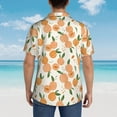 thumbnail image 4 of Fotbe Peaches Camisa Hawaiana para Hombre Unisex – Camisa Casual de Verano con Botones de Manga Corta de Algodón y Lino,X-Large, 4 of 7