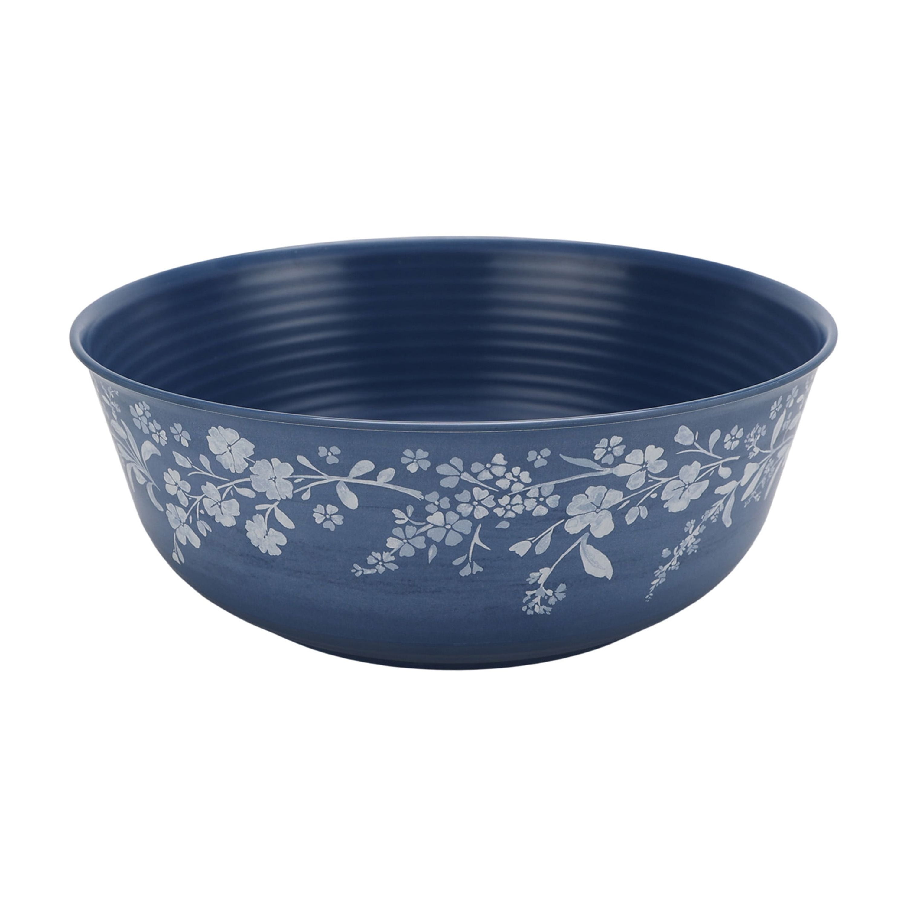 The Pioneer Woman Daisy 6-Piece Bamboo Melamine Bowl Set with Lids, Multicolor