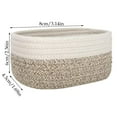 thumbnail image 2 of Cotton Rope Woven Storage Baskets, Cube Shelf Closet Storage Bin, Soft Bathroom Bins for Organizing, Decorative Cute Nursery Bins for Toys, Organizer Basket for Towels, 2 of 4
