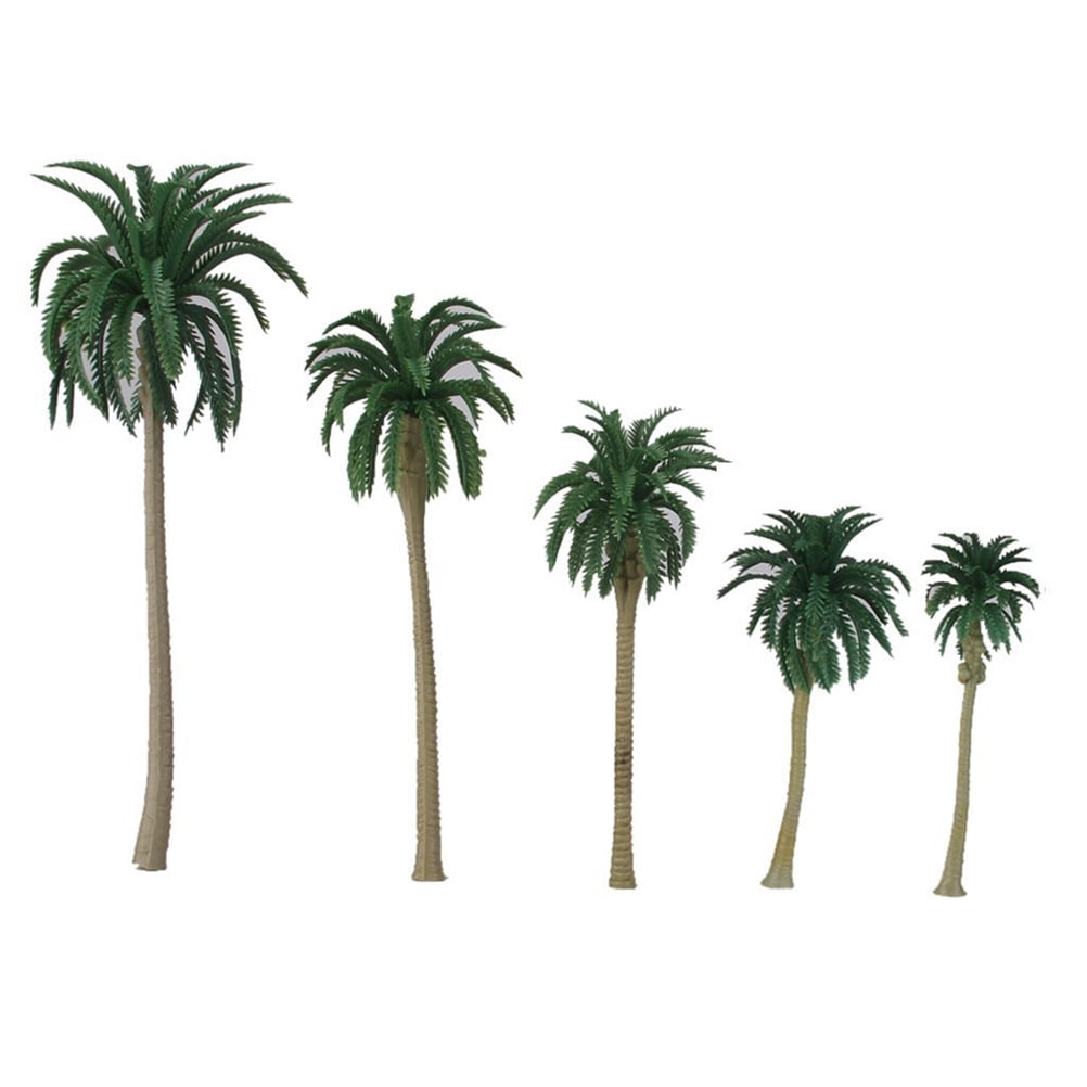 15pcs Scenery Model Coconut Palm Trees HO O N Z Scale 