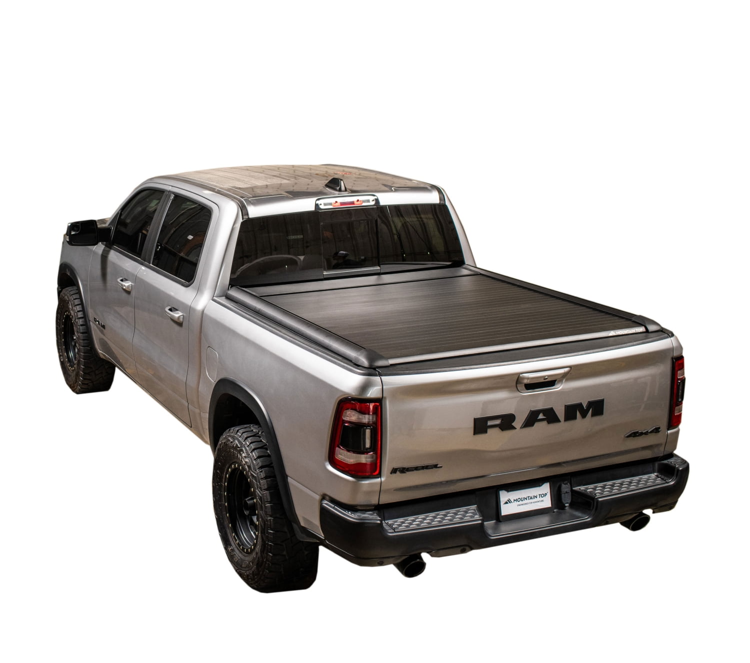 MOUNTAIN TOP EvomRAM15FB01 Retractable Aluminum Truck Bed Cover , Fits 2019 - 2023 Ram 1500 with 5.5' -