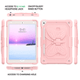 thumbnail image 3 of BENTOBEN Case for iPad 9th/8th/7th Gen with Butterfly Kickstand and Pencil Holder, 10.2" Pc Tpu Heavy Duty Hard Rugged Protective Cover for iPad 10.2 inch for Girls Women Kids, 3 of 8