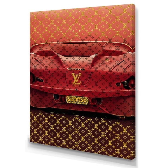 Designart Luxury Brand And Car Canvas Wall Art