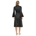 thumbnail image 4 of renvena Women Church Elegant Minister Choir Dress Uniform Priest Cloak Clergy Robes Black M, 4 of 7