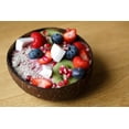 thumbnail image 4 of Juego de 2 cuencos y cucharas de coco natural, pulidos con aceite de coco, duraderos, livianos, útiles, cuencos grandes de madera para servir ensaladas, desayuno, decoración, aptos para veganos y, 4 of 8