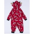 thumbnail image 5 of Sinhoon Christmas Family Matching Hoodie Pajamas Reindeer Long Sleeve One Piece Jumpsuit Romper Pjs for Adult Kids Baby, 5 of 6