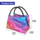 thumbnail image 2 of Fotbe Rainbow Glitter Cute Bolsa Térmica Portátil con Estampado, Bolsa de Entrega de Alimentos Aislada, Bolsa Reutilizable de Gran Capacidad para Comidas y Supermercado, 2 of 6